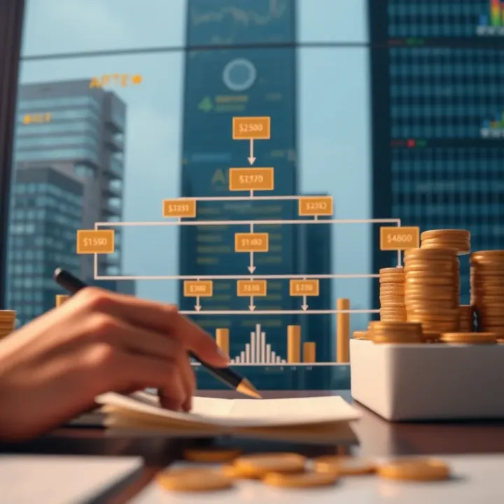 Visualization of capital flow and trader growth opportunities in a financial firm