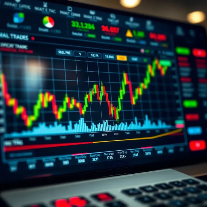 Graph showing diverse trading strategies and market analysis