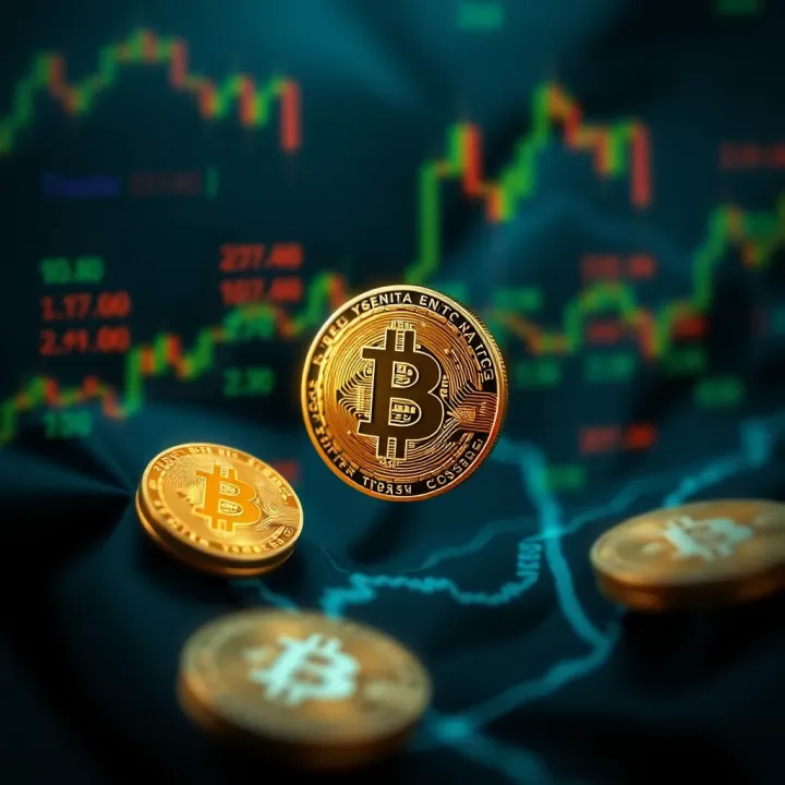 Visualization of factors influencing Bitcoin's value including global events and investment impact in India