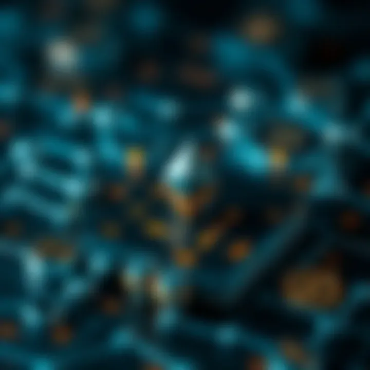 Conceptual representation of blockchain layers with Ethereum and Arbitrum integration