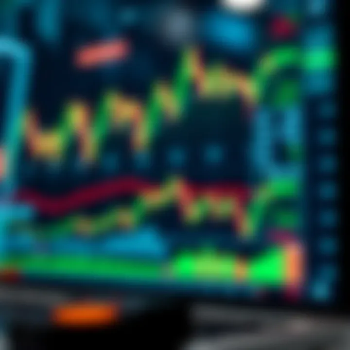 A modern trading platform interface displaying real-time market data and charts