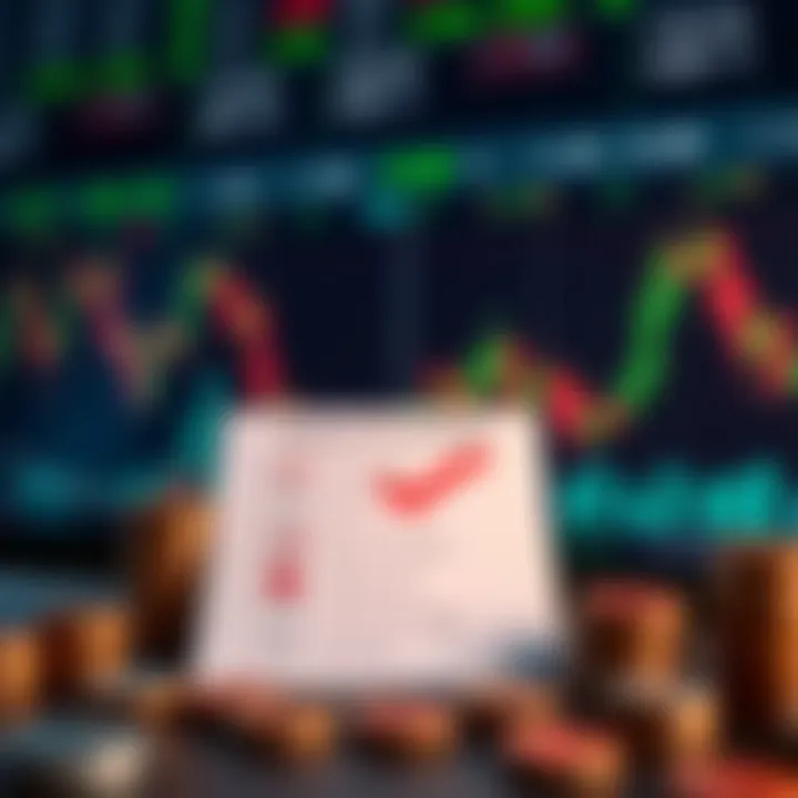 Graphic depicting safe and legal forex trading selection with checklist and currency icons