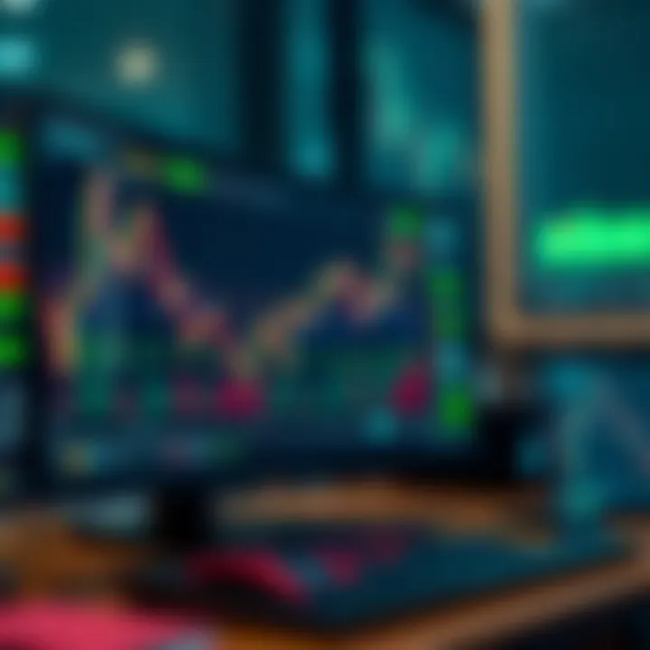 Visual representation of forex trading strategies and risk management techniques on Quotex