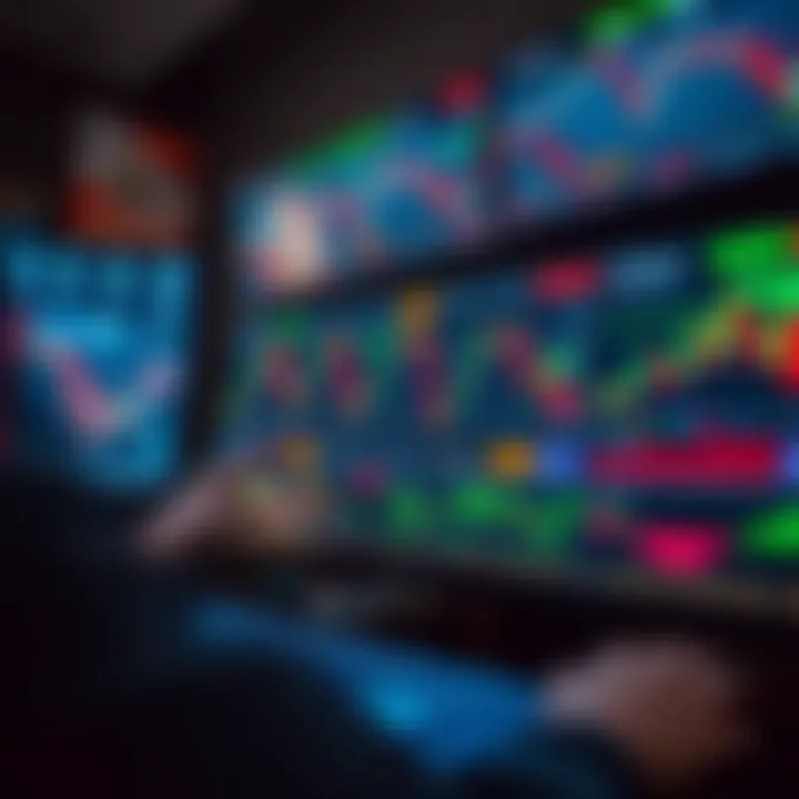 Screenshot of QXBroker.com trading platform displaying various charts and real-time market data