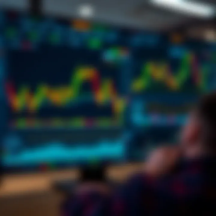 Interface of Quotex IO trading platform showing various market charts and trading tools