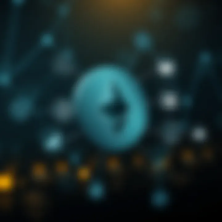 Illustration of Ethereum network upgrade impact with regulatory and market sentiment icons