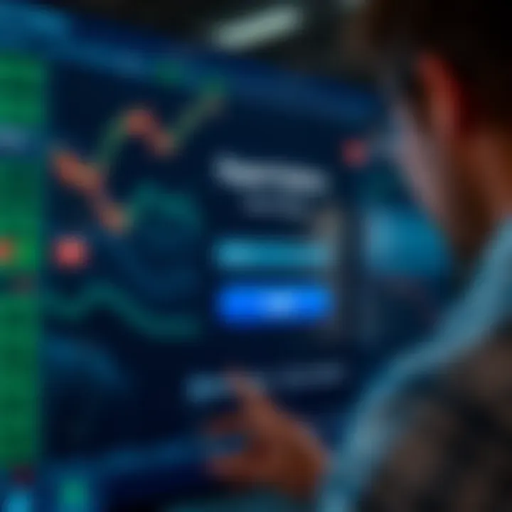 User accessing Expert Option platform through secure login interface