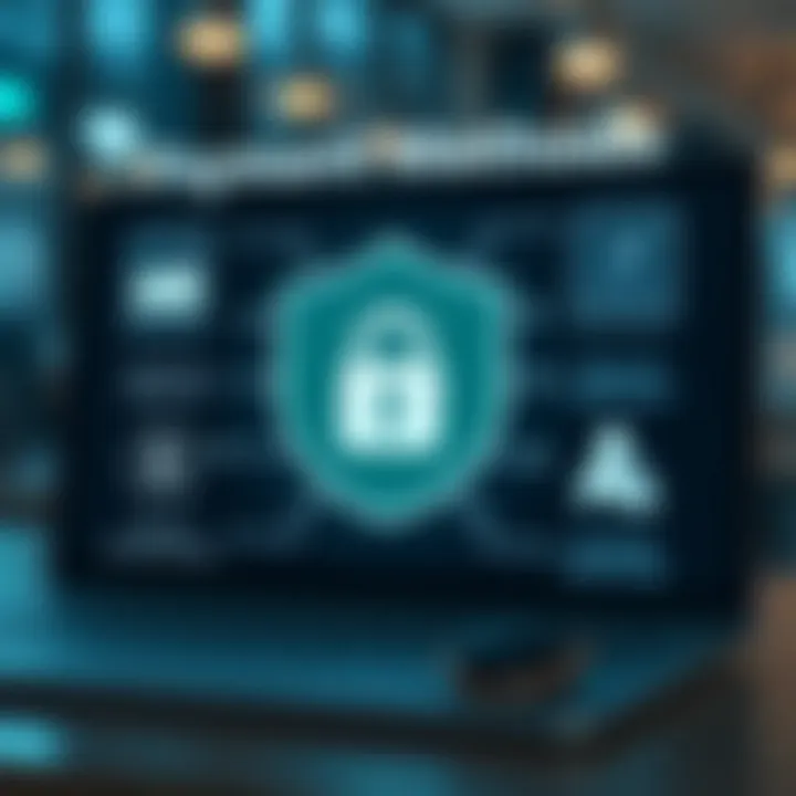 Visual representation of secure online transactions highlighting payment methods and account security features