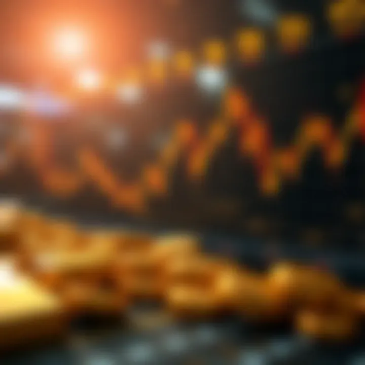 Illustration of factors influencing forex and gold markets like economic indicators and global trends