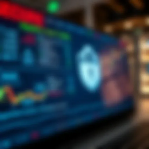 Secure digital interface showing regulatory compliance and safety features