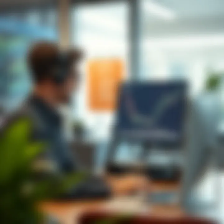 Customer service interface providing assistance for account access issues