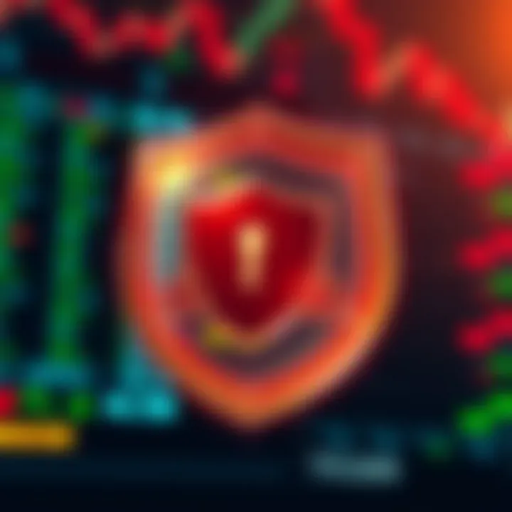 Visual representation of troubleshooting login issues with secure shield and alert icons