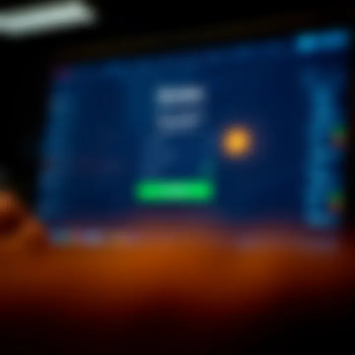 User interface displaying Qutex platform login screen with username and password fields