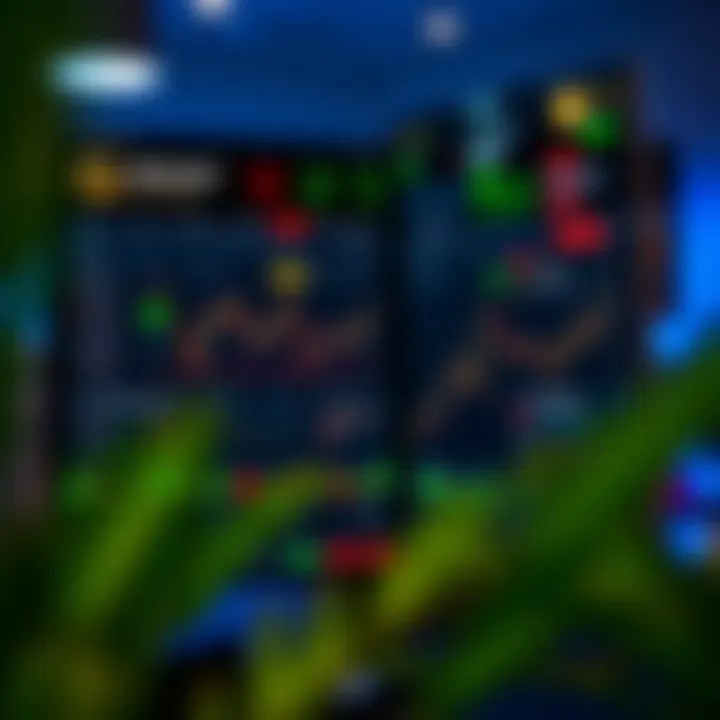 Dashboard showcasing various trading instruments and real-time market data on QX Broker Com platform