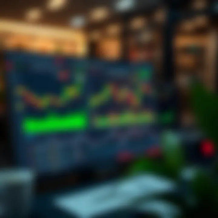 Dashboard view of QX Broker.com trading platform showing market charts and tools