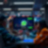 Visual representation of a digital chat group discussing cryptocurrency trends and market analysis