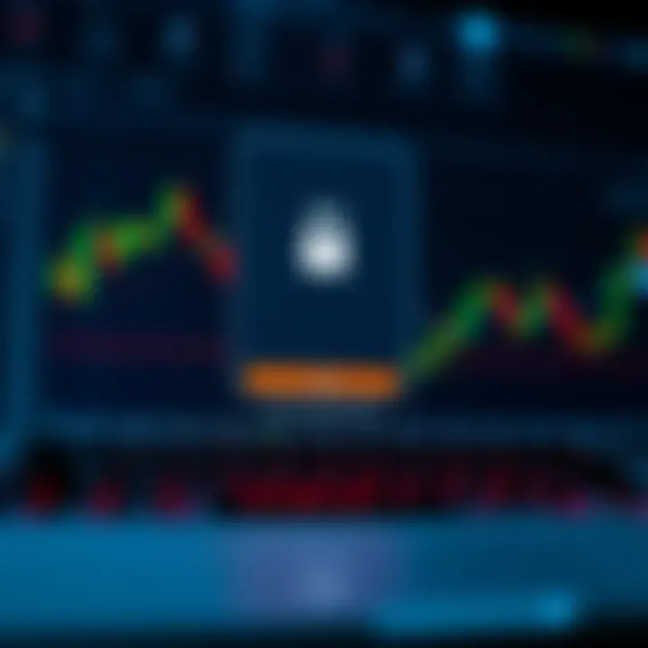 Illustration of secure login process and broker integration on a digital trading platform