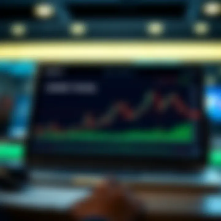 Graph depicting learning curve and strategy testing using simulated forex trading account