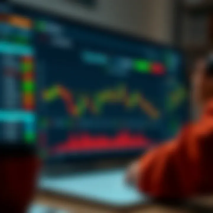 Interface of Quotex trading platform highlighting various trading options and real-time market data