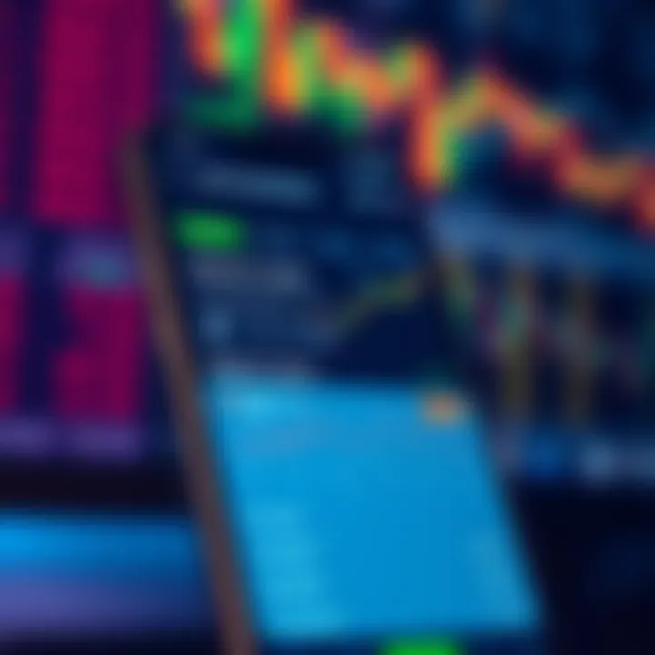 User interface of a mobile trading app showing investment options and market trends