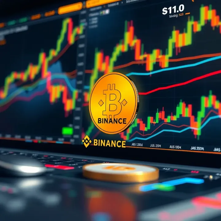 Technical indicators and charts illustrating Binance Coin's market performance