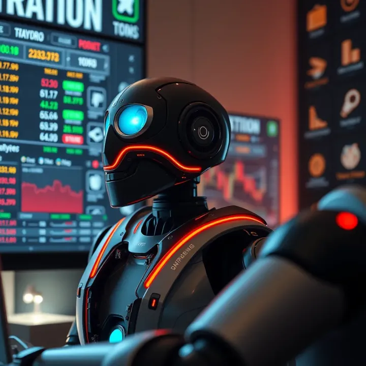 Robot interface highlighting various features and functionalities