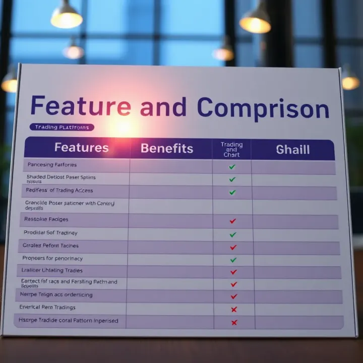 Comparison chart highlighting features and benefits of various low-minimum deposit trading platforms in India