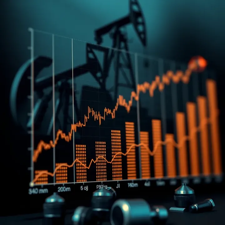 Graph depicting supply and demand dynamics impacting crude oil prices in the Indian market