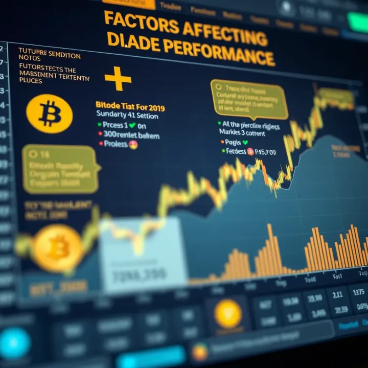 Factors Affecting Dogecoin Market Performance Visual representation of key factors influencing Dogecoin value including market sentiment and technical indicators