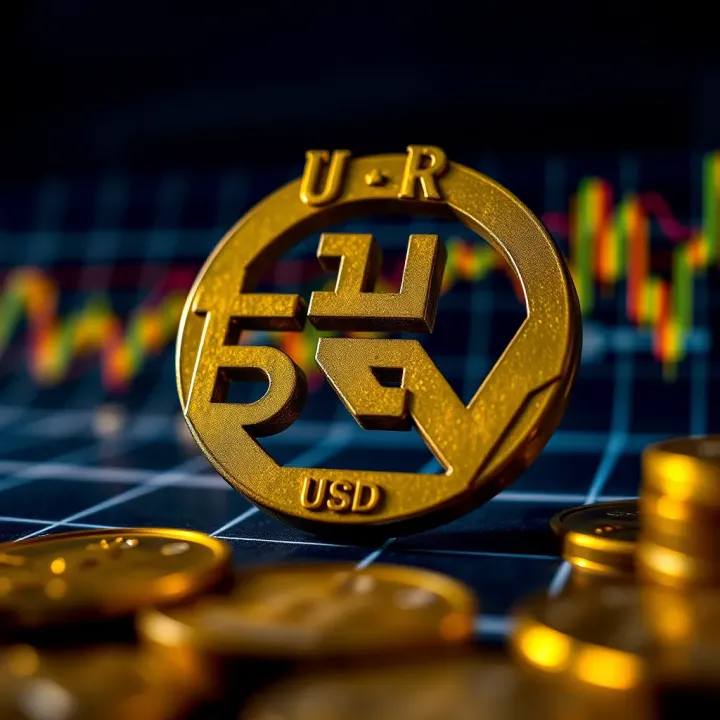 Visual representation of economic factors and central bank policies impacting EUR/USD exchange rate