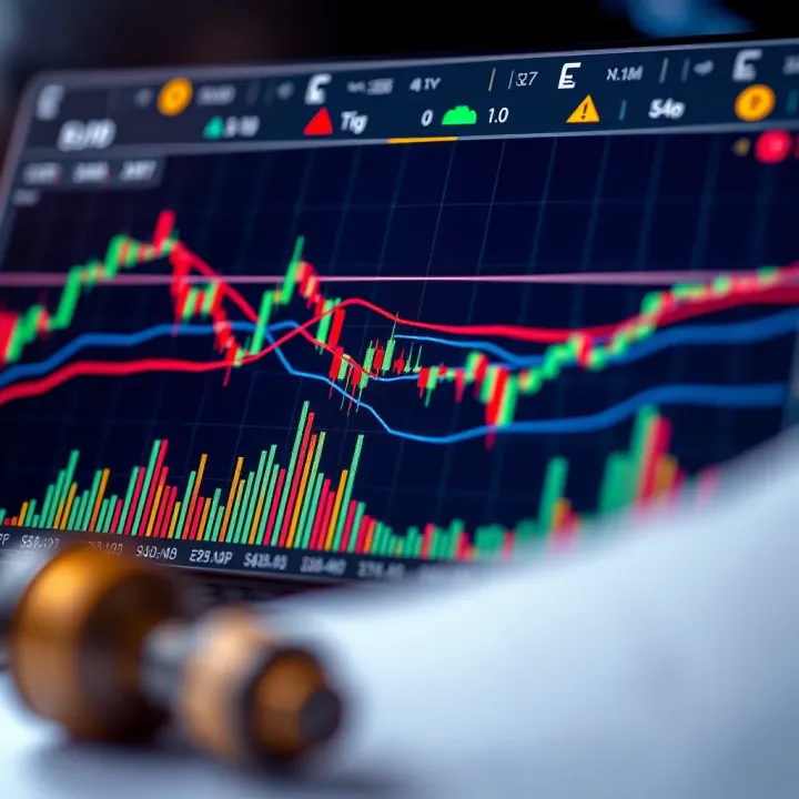 Graph showing technical and fundamental analysis tools used for forecasting EUR/USD movements