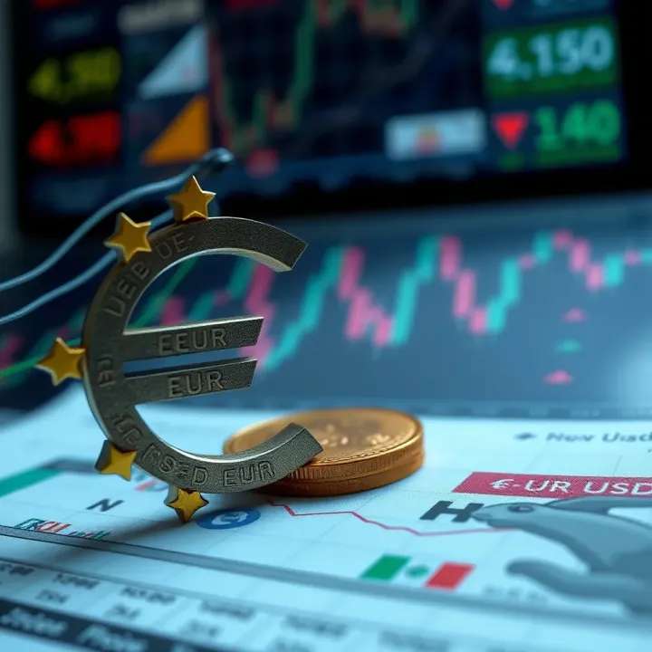 Impact of Geopolitical Events and Monetary Policies on EUR USD Movements Chart illustrating the impact of geopolitical events and monetary policies on EUR USD currency movements