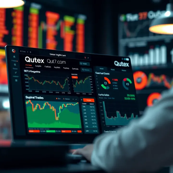 Dashboard overview illustrating key features and user interface of Qutex.com