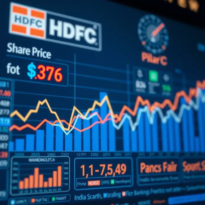 Financial data visualization highlighting banking sector performance metrics