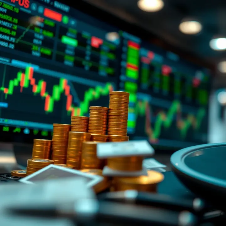 Conceptual representation of wealth growth through forex trading strategies