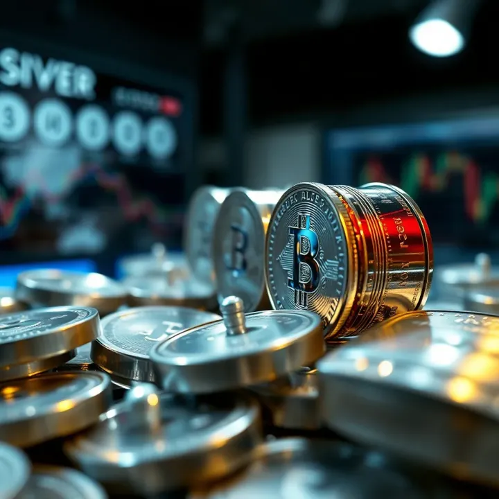 Visualization of key factors influencing silver rates including global demand, currency value, and market speculation
