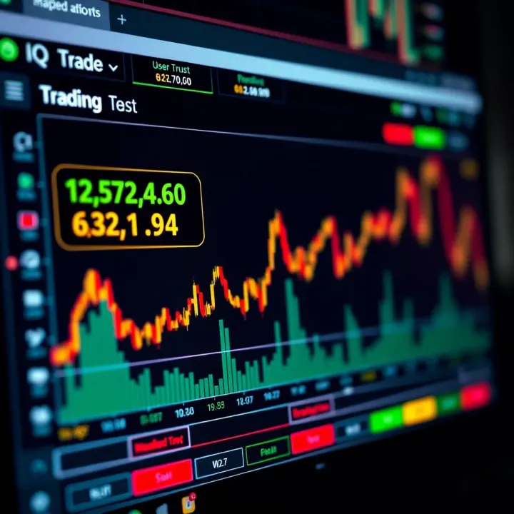 Graph displaying online trading platform performance and user trust indicators