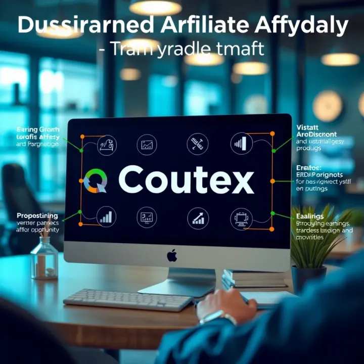 Maximizing Earnings Through Quotex Affiliate Benefits Graphic showcasing various earnings growth opportunities and partnership benefits with Quotex
