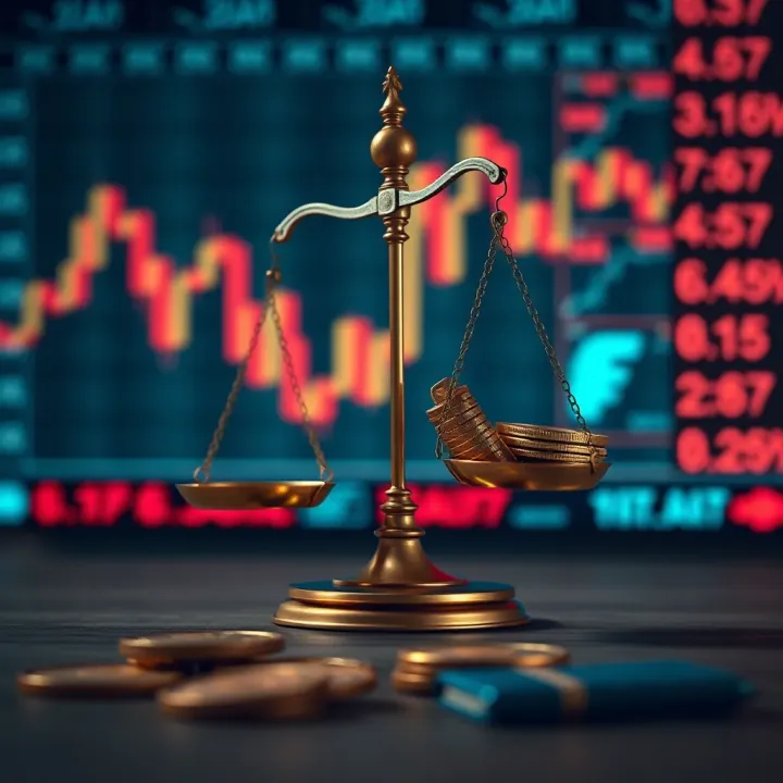 Legal Framework Governing Online Trading Platforms in India Illustration showing legal scales balanced against digital currency symbols representing online trading regulations in India