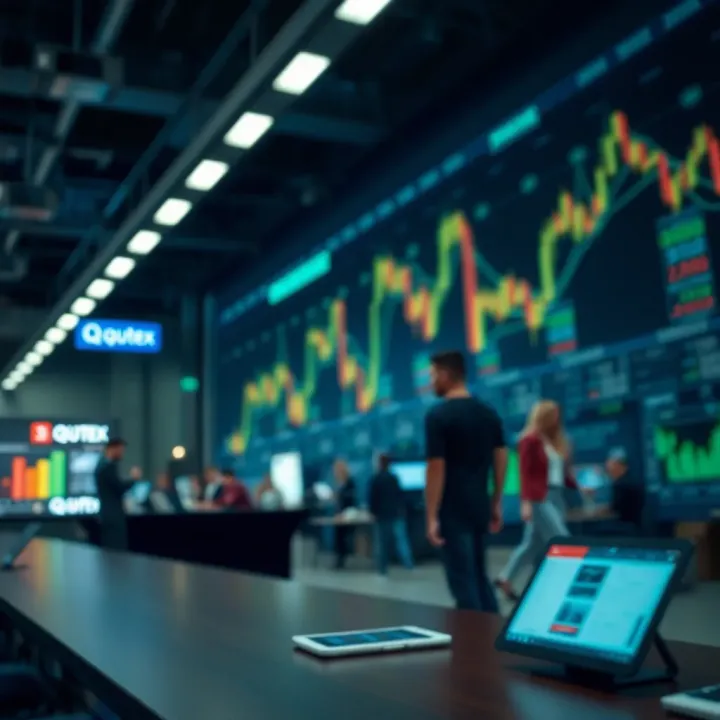 Visual representation of market reach and competitive positioning in the trading platform industry