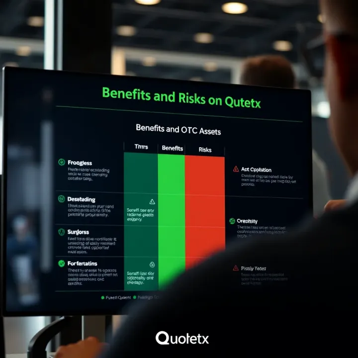 Benefits and Risks of Trading OTC Assets on Quotex Platform Comparison chart highlighting benefits and risks of using Quotex platform for trading OTC assets