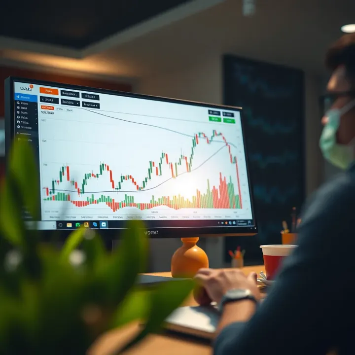 Chart showing strategies and risk management techniques for trading with the Quotex promo code in India