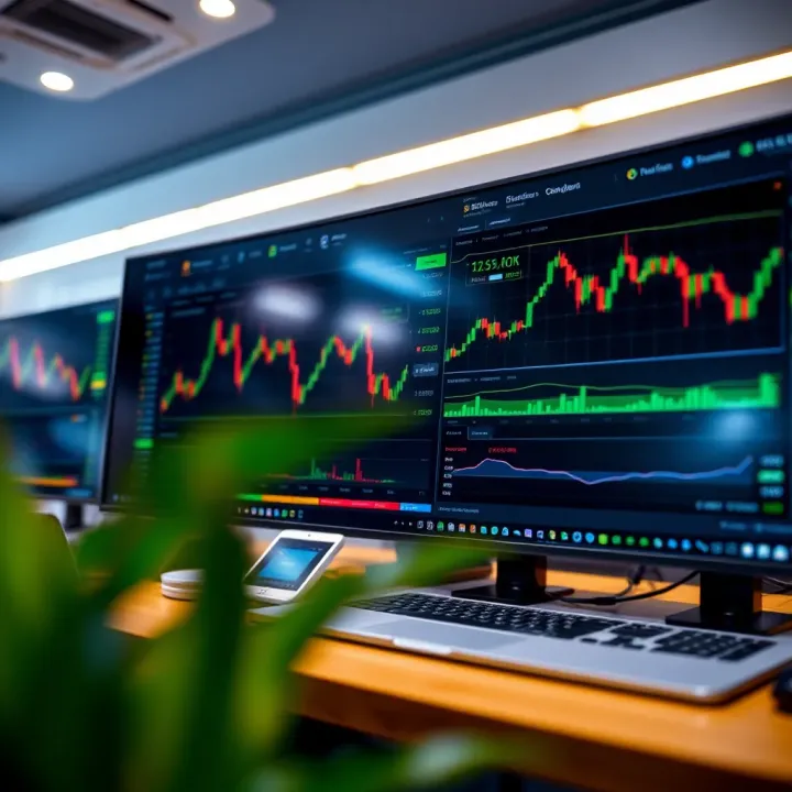 Interface showing QXBroker.con trading platform with charts, tools, and support features tailored for Indian market