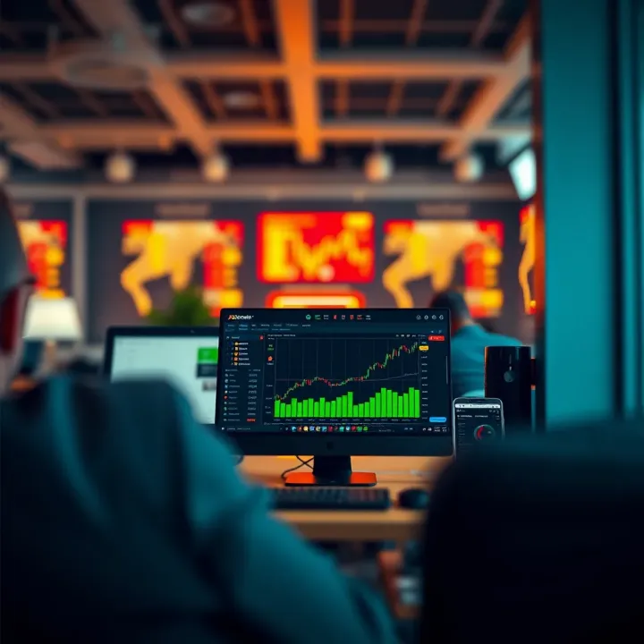 Illustration of key features and account types available on QXBroker for traders in India