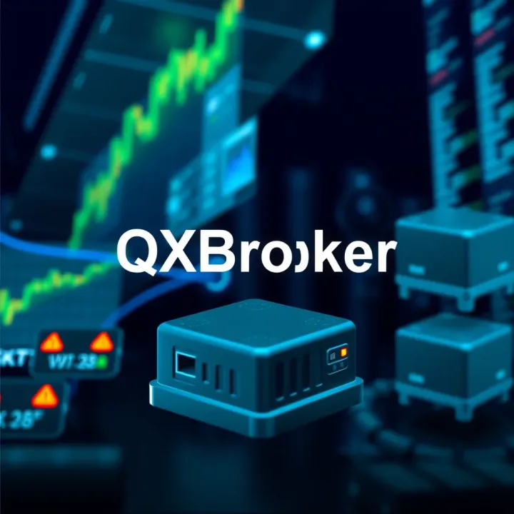 Illustration showcasing key features and services offered by QXBroker for Indian traders