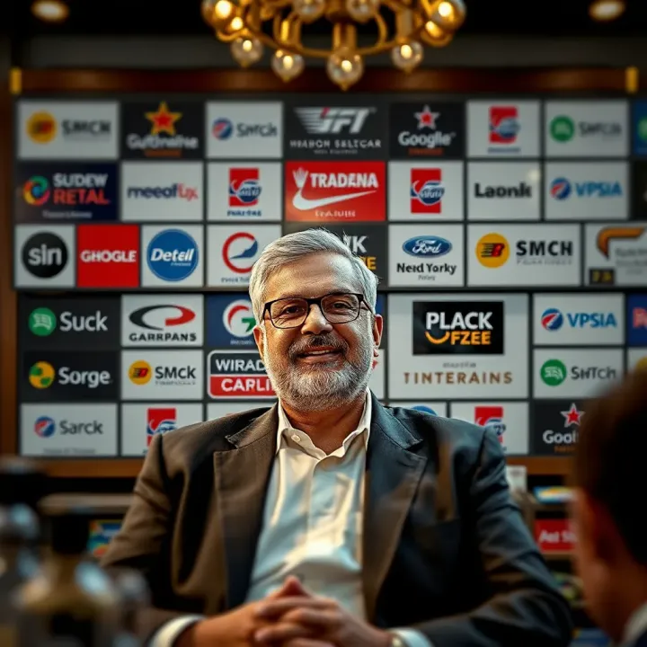 Ravi Jaipuria's Net Worth and Philanthropic Contributions A collage showcasing key brands and philanthropic initiatives associated with Ravi Jaipuria