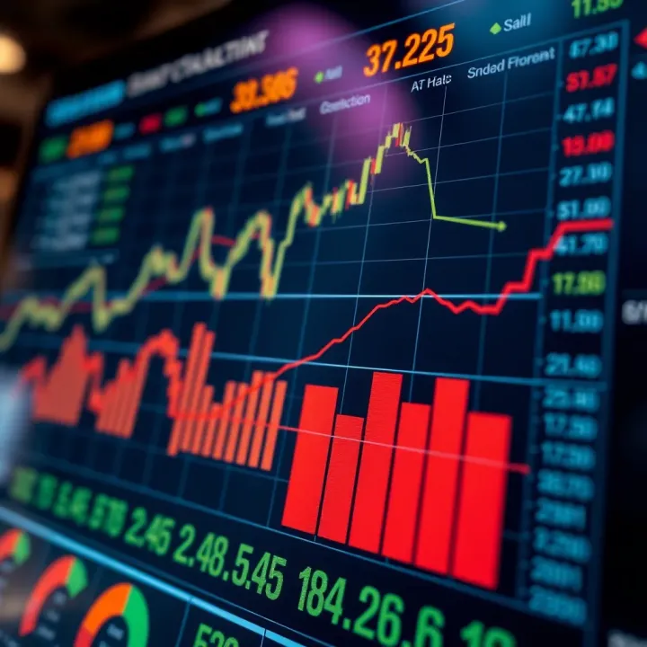 Financial Metrics and Market Influences on RIL's Stock Outlook Financial analysis chart depicting key metrics, market conditions, and sector impacts influencing RIL's stock outlook