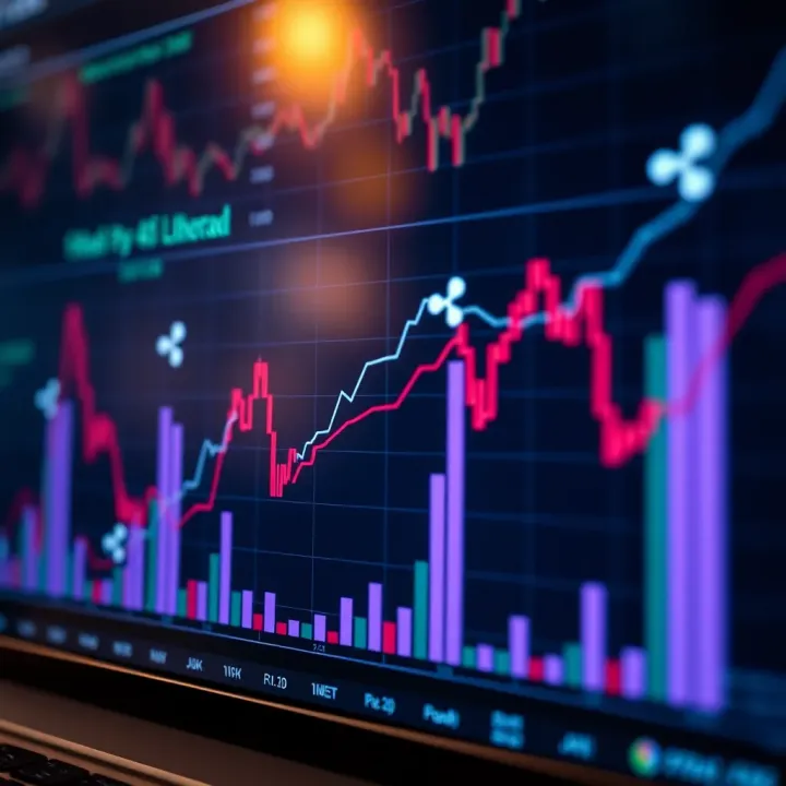 Graph showing impact of regulatory changes and market sentiment on Ripple cryptocurrency value