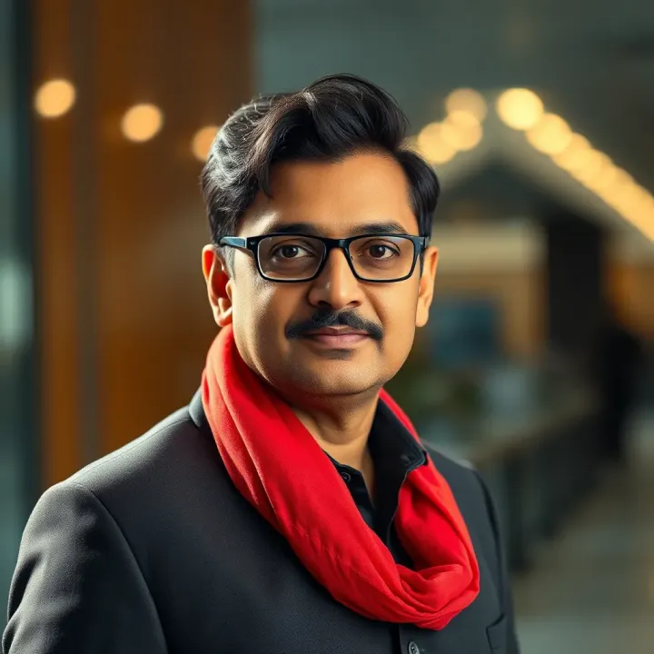 Portrait of Rakesh Bansal focused on professional achievements