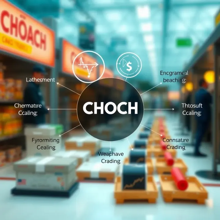 Diagram highlighting the various practical applications and meanings of choch in everyday language